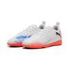 Hallenschuh PUMA "FUTURE 8 PLAY IT JR", Gr. 33, puma weiß, puma schwarz, glowing rot, Synthetik, sportlich, Schuhe