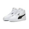 Sneaker PUMA "SHUFFLE DOWNTOWN MID", Gr. 42, schwarz-weiß (puma weiß, puma schwarz, puma gold), sportlich, Schuhe