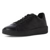Sneaker MARCO TOZZI BY GMK, Herren, Gr. 43, schwarz, Leder, unifarben, sportlich, Schuhe, Freizeitschuh, Halbschuh, Schnürschuh mit Ziernähten