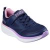 Sneaker SKECHERS "GO RUN ELEVATE 2.0", Kinder, Gr. 31, blau (navy), Textil, Lederimitat, kontrastfarbene Details, sportlich, Schuhe, Freizeitschuh mit Klettverschluss, Größenschablone zum Download
