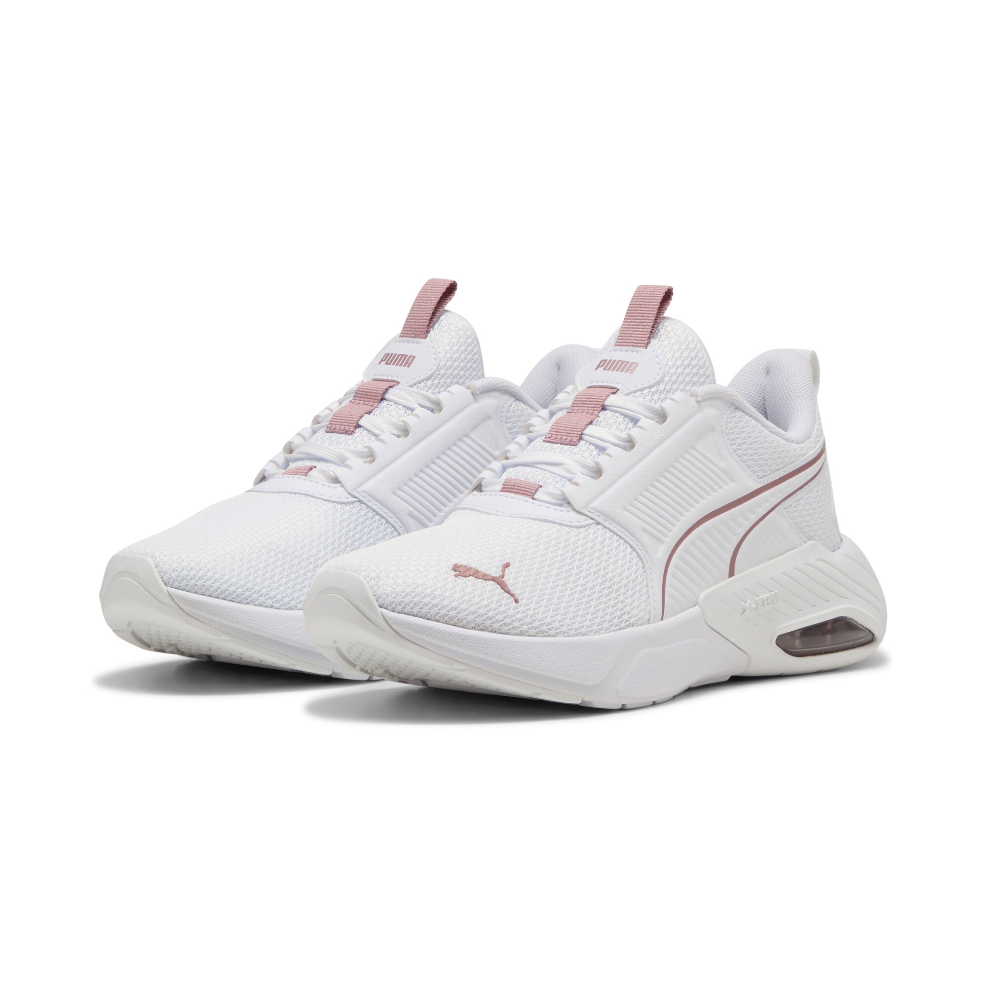 Sneaker PUMA "X-CELL NOVA FS", Gr. 42, rosa (puma weiß, rose gold), Textil, Schuhe