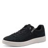 Plateausneaker TAMARIS, Damen, Gr. 39, blau (navy), Nubukleder, Lederimitat, unifarben, sportlich, Schuhe, Freizeitschuh, Halbschuh, Schnürschuh mit Ziernähten