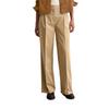 Chinohose MARC O'POLO "aus Wolle-Mix-Twill", Damen, Gr. 36, Normalgrößen, braun (pure sand), Twill, Obermaterial: 59% Polyester, 21% Schurwolle, 18% Viskose, 2% Elasthan, unifarben, casual, weit normal, Hosen