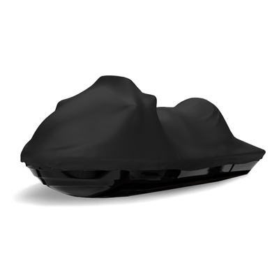 Sea-Doo GTI 130 Jet ski Covers - Indoor Black Satin, Guaranteed Fit, Ultra Soft, Plush Non-Scratch, Dust and Ding Protection- Year: 2024