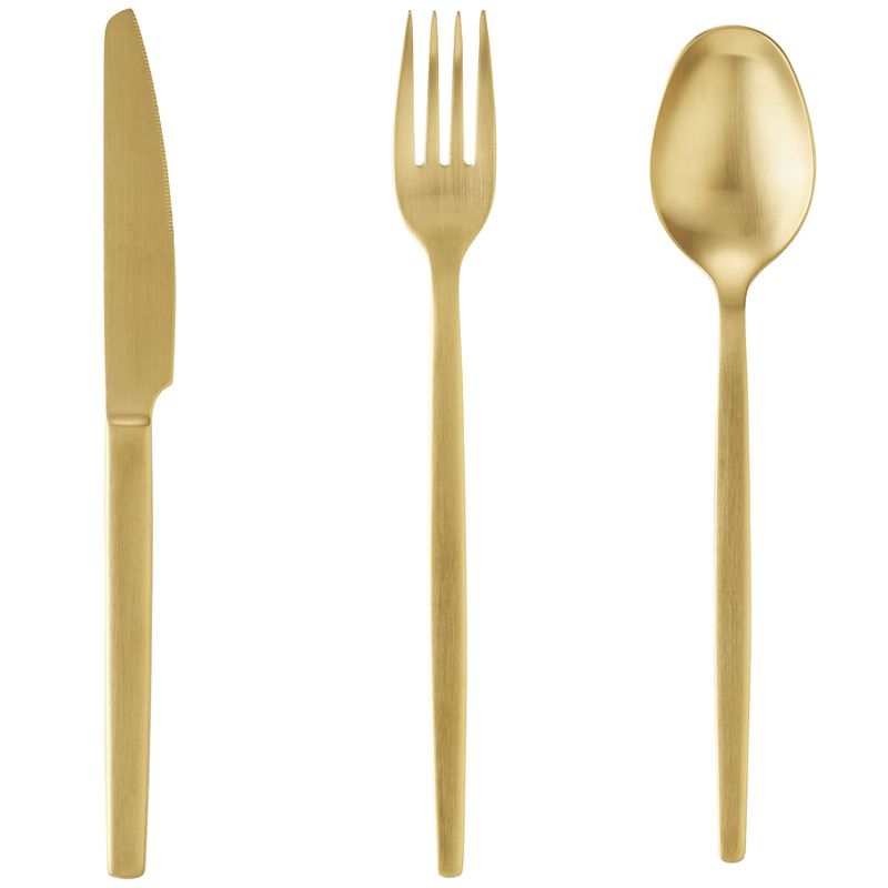 36 tlg. Besteckset ALEX GOLD, mit gold, matte PVD Beschichtung, Chromnickelstahl 18/10 Image
