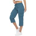 Per donna Pantaloni Cargo Pantaloni da escursionismo Esterno Vestibilità regolare Traspirante Pantaloni Tasca Coulisse Nero Bianco Cotone Campeggio / Escursionismo Corsa S M L XL XXL