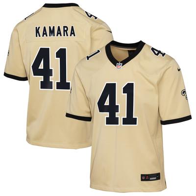 New Orleans Saints Nike Game Ausweichtrikot - Gold - Alvin Kamara - Jugendliche Image