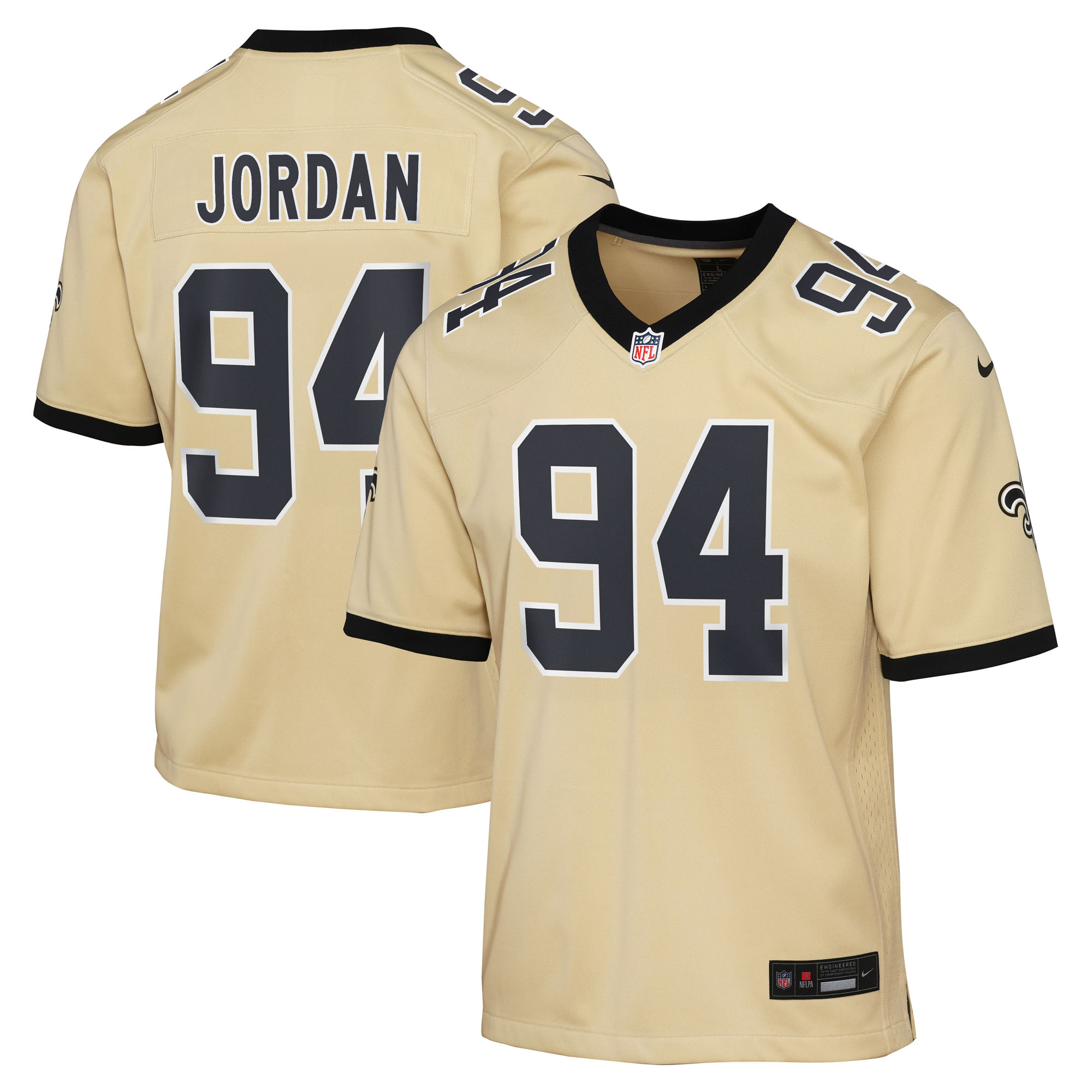 New Orleans Saints Nike Game Ausweichtrikot - Gold - Cameron Jordan - Jugendliche Image