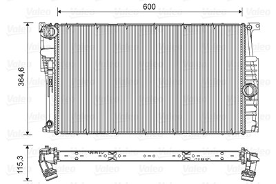 Valeo Kühler, Motorkühlung [Hersteller-Nr. 735453] für BMW Image