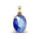 Arwacraft 7.25 Ratti 6.00 Carat Lab - Certified Unheated Untreatet Aaa+ Quality Natural Blue Sapphire Neelam Gold Stone Gemstone Pendant Locket For Women'S And Men'S-B0C9DV36MRNAMZ