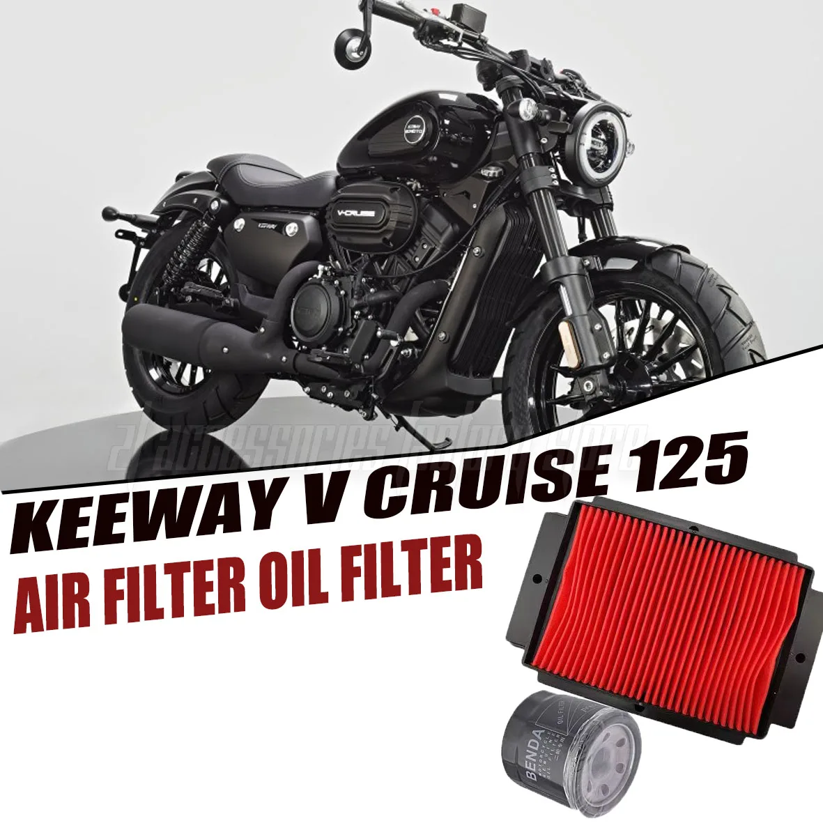 Motorcycle Replacement Engine Air Filter Cleaner Air filter Air Intake Filter Element For Keeway V Cruise 125 Vcruise1
