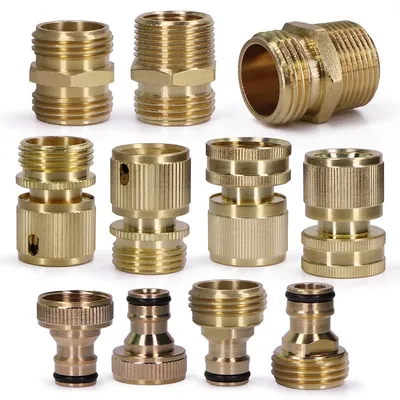 NPT 3/4" 25mm Brass Hex Head Adapter Garden Irrigation 16mm Quick Connector Hose Watering Fitting Joint Extender Connect Repair
