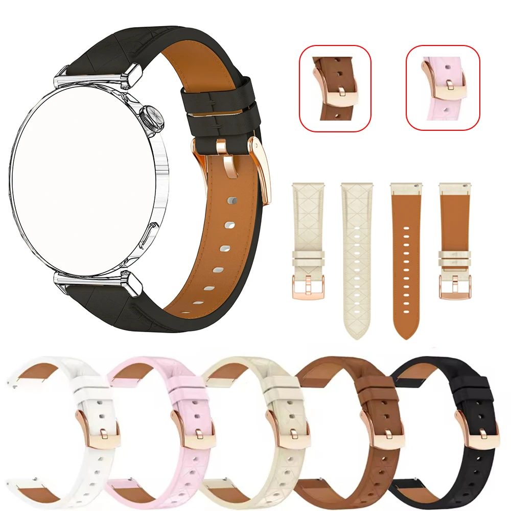 Strap 20mm Für Garmin Venu SQ 2/2 Plus Synthetische PU Leder Band Für Vivoactive 3 5 Forerunner 165 245 645 MUSIK Smart Armband Image