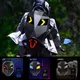Zaino con guscio rigido per display a LED per moto, in fibra di carbonio nera, occhi fai da te, borsa per casco da equitazione, zaino di grande capacità