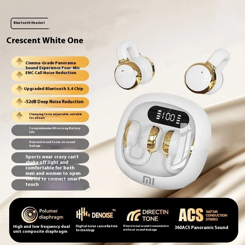 Xiaomi X31 Earphone TWS HIFI Headset Ear Clip LED Display Bluetooth Earbuds Wireless Headphone Noise With Mic Sports Hifi
