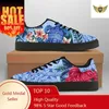 Männer Leder Turnschuhe Unisex Lace-up Frauen Schildkröte Hawaiian Muster Große Größe 48, Casual Schuhe Zapatillas Mujer