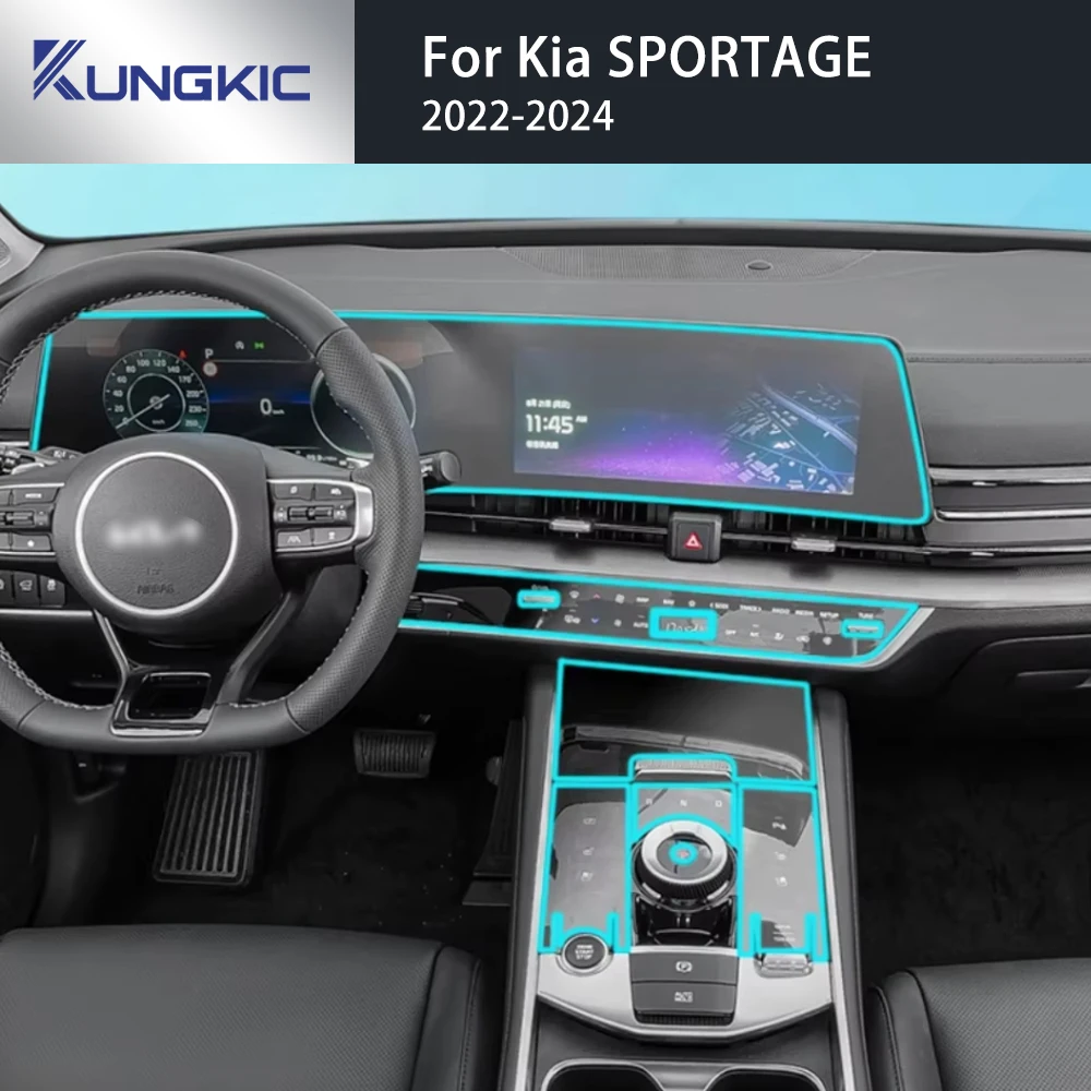 Für KIA Sportage NQ5 5 2022 2023 2024 TPU Vorgeschnittener Autoinnenraum PPF Lackschutzfolie Konsole Kratzfeste Reparatur Image