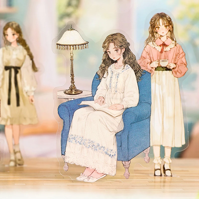 Mr. Paper Charakter-Aufkleber, PET-Herstellung, Traummenschen, Alltag, Aufkleber, Zuhause, Telefon, Konto, Dekoration, Freund, Familie, Geschenk Image