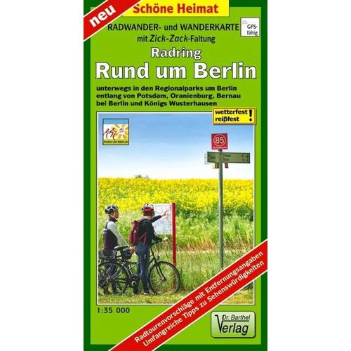 Radwander- und Wanderkarte Radring Rund um Berlin
