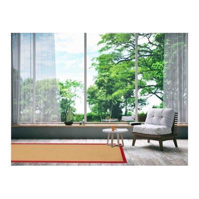 Sisalteppich CARPETFINE "Sisal , auch als Läufer erhältlich", rot, B:75cm H:5mm L:300cm, Sisal, Teppiche, mit farbiger Bordüre, Anti Rutsch Rückseite, viele Größen, Wohnzimmer Image