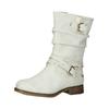 Stiefel MUSTANG SHOES "Mustang Shoes Stiefel Lederimitat", Damen, Gr. 37, grau (ice), Lederimitat, casual, Schuhe