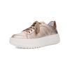 Sneaker ARA "Ara Sneaker Leder", Damen, Gr. 39, beige, Leder, casual, Schuhe