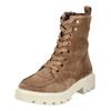 Schnürstiefelette ARA "Ara Stiefelette Veloursleder", Damen, Gr. 40, braun (braun, beige), Veloursleder, casual, Schuhe