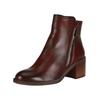 Stiefelette FELMINI "Felmini Stiefelette Leder", Damen, Gr. 39, rot, Leder, casual, Schuhe