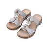 Riemchensandale ARA "Ara Pantoletten Leder", Damen, Gr. 40, weiß, Leder, casual, Schuhe