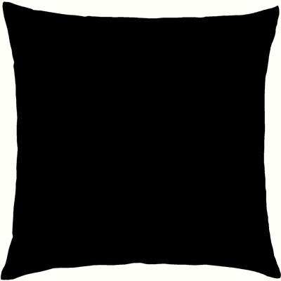 Kissenbezug KAEPPEL "Uni Mako-Satin, 100% Baumwolle", schwarz, B:40cm L:40cm, Baumwolle, Obermaterial: 100% Baumwolle, Kissenbezüge, Kissenhülle in vielen schönen Farbtönen mit Reißverschluss Image
