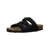 Pantolette ROHDE "Rohde Pantoletten Lederimitat", Damen, Gr. 37, schwarz, Lederimitat, casual, Schuhe