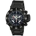 Invicta Subaqua Men's Quartz Watch with Black Dial Chronograph display on Black Stainless Steel Bracelet 4695