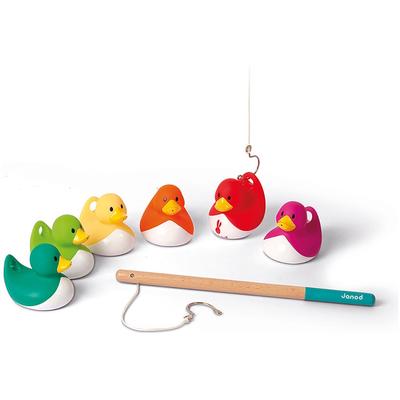 Badespielzeug JANOD "Angelspie - Enten", bunt, Wasserspielzeuge, Kinder