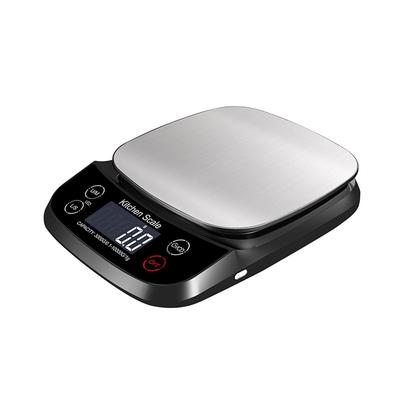 Waterproof Food Kitchen Scale 22lb Digital Scale Weight Grams and Oz USB Rechargeable 304 Stainless Steel