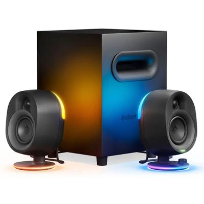 SteelSeries Arena 7 2.1 Bluetooth Gaming Speakers with RGB Lighting (3 Piece) - Black