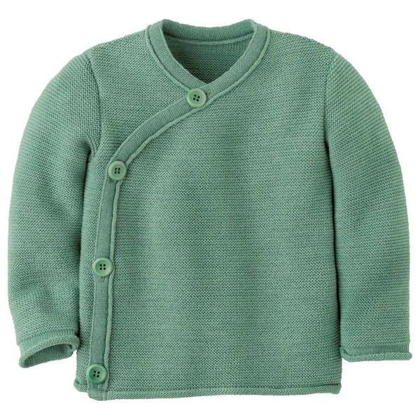 disana - Kid's Melange-Jacke - Merinojacke Gr 62/68 grün/türkis