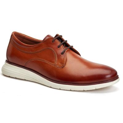 Base London Wing Leder Herren Derby Schuhe In Verbranntem Braun Image