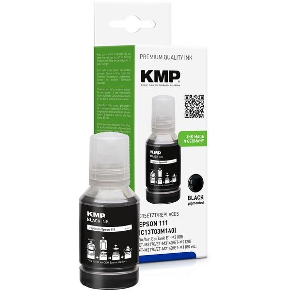 KMP Tintenflasche ersetzt Epson »111 (T03M140)« schwarz schwarz Image