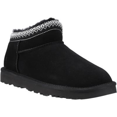 Hush Puppies Sloane Damen Wildleder Hausschuhe in Schwarz Image