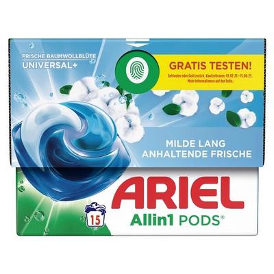 ARIEL Waschmittel »UNIVERSAL+ Allin1 PODS Frische Baumwollblüte« 15 WL grau Image