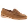Hush Puppies Damen Loafer Shelby Wildleder Wedges Leder Slipper Tan