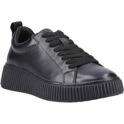 Hush Puppies Harlow Damen Sneaker aus schwarzem Leder Image