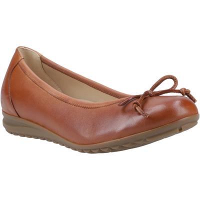 Hush Puppies Lucille Damen Flache Schuhe aus Leder in Tan Image