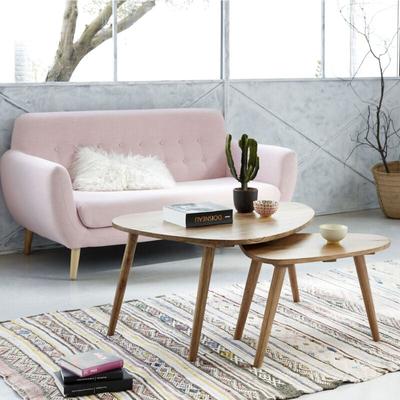 Berah Getah - Set von 2 Couchtischen aus massivem Mindy 100/62 cm Image