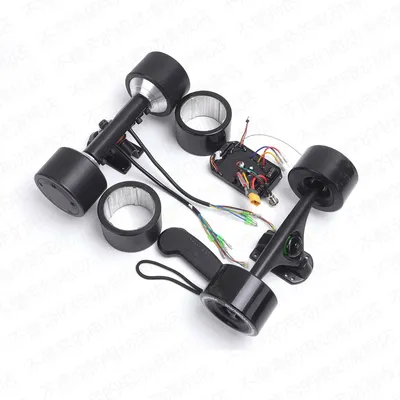Electric Skateboard Motors Kit, Wheel Hub Motor, Power Axle Assembly, Replaceable Tire Skin, DIY, our Wheel