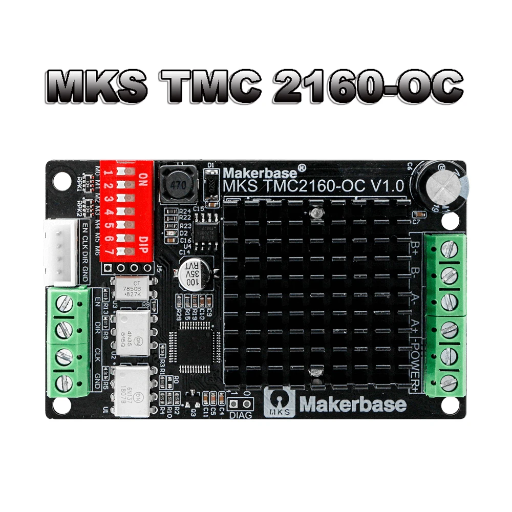 Makerbase MKS TMC 2160-OC Schrittmotortreiber Breakout Drive TMC 2160 Schrittmotor Zweiphasen-Hybrid-Controller 3D-Drucker Image