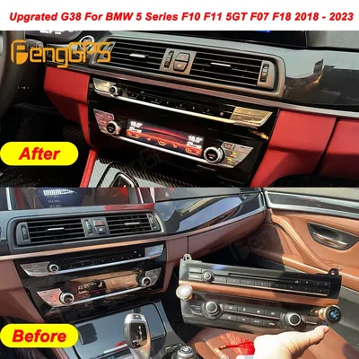 LCD Air Conditioner Board AC Panel Upgrated G38 For BMW 5 Series F10 F11 5GT F07 F18 2018 - 2023 Climate Control Screen Unit