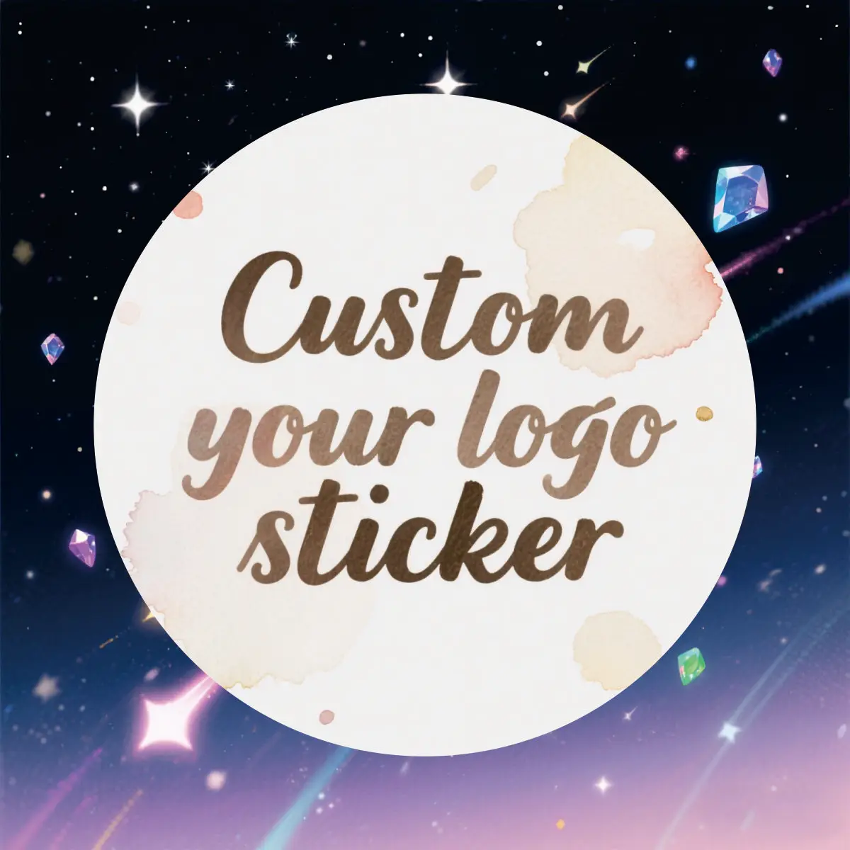 Individuelle Aufkleber, individuelle Logo-Etiketten, Hochzeit, Geburtstag, Taufe, Verpackung, drucken Sie Ihren eigenen Aufkleber, personalisierte Aufkleber Image