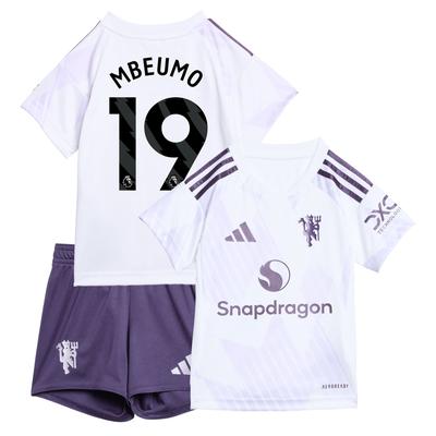 Manchester United adidas Auswärts-Babykit 2025-26 mit Aufdruck Mbeumo 19 Image