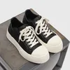 2025 neue Frauen Großen Kopf Plattform Mode Lässig Leinwand Bord Schwarz Pendler Paar Flut Turnschuhe Casual Schuhe Männer